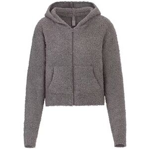 SKIMS Gray Fleece Hoodie